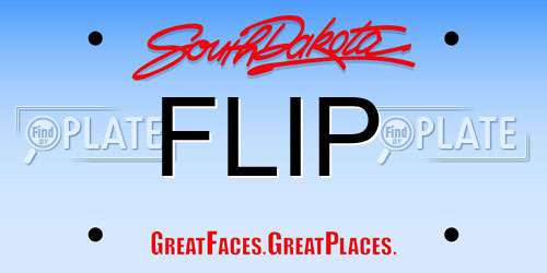 FLIP South Dakota License Plate