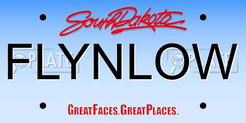 FLYNLOW South Dakota License Plate