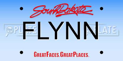 FLYNN South Dakota License Plate