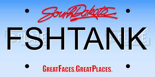 FSHTANK South Dakota License Plate