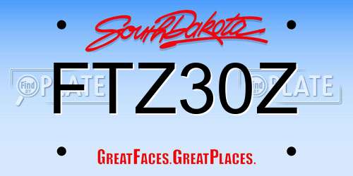 FTZ30Z South Dakota License Plate