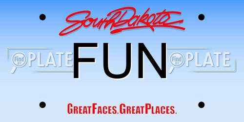 FUN South Dakota License Plate