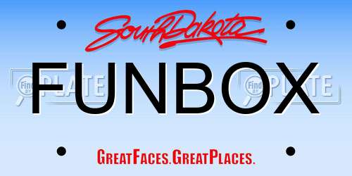 FUNBOX South Dakota License Plate