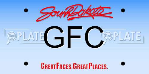 GFC South Dakota License Plate