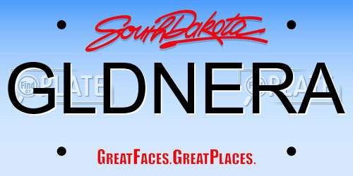 GLDNERA South Dakota License Plate
