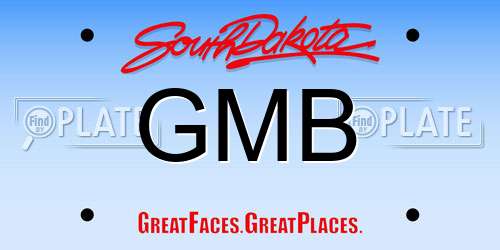 GMB South Dakota License Plate