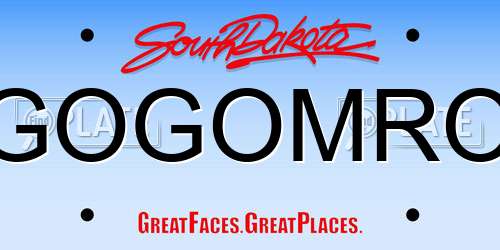 GOGOMRO South Dakota License Plate
