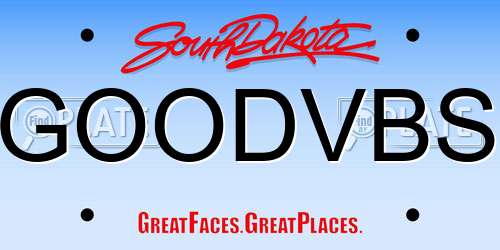 GOODVBS South Dakota License Plate
