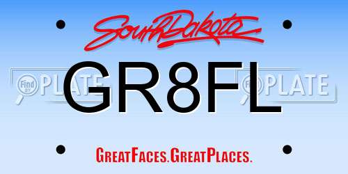 GR8FL South Dakota License Plate