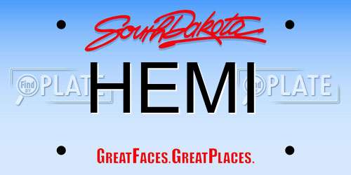 HEMI South Dakota License Plate