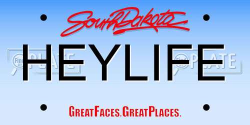 HEYLIFE South Dakota License Plate