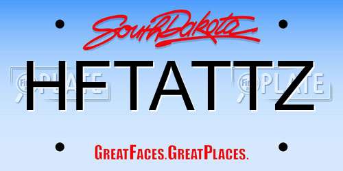 HFTATTZ South Dakota License Plate
