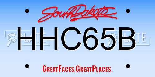 HHC65B South Dakota License Plate
