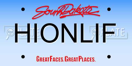 HIONLIF South Dakota License Plate