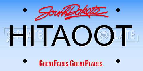HITAOOT South Dakota License Plate
