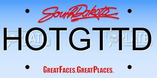 HOTGTTD South Dakota License Plate
