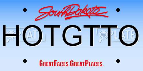 HOTGTTO South Dakota License Plate