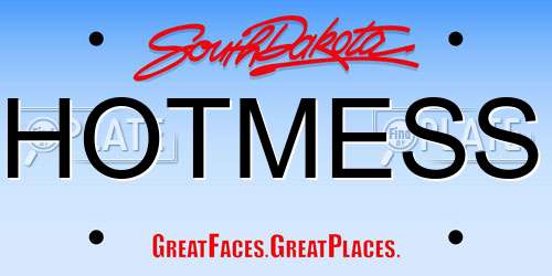 HOTMESS South Dakota License Plate