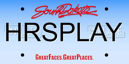 HRSPLAY South Dakota License Plate