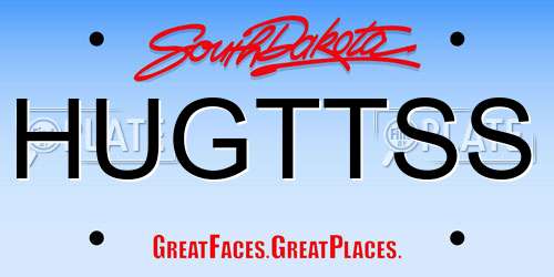 HUGTTSS South Dakota License Plate