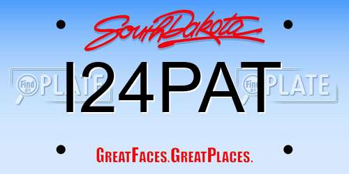 I24PAT South Dakota License Plate