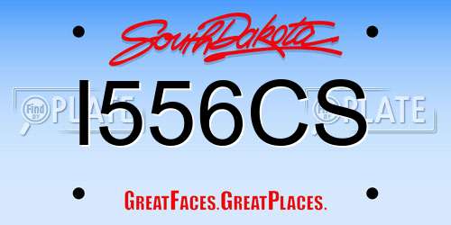 I556CS South Dakota License Plate