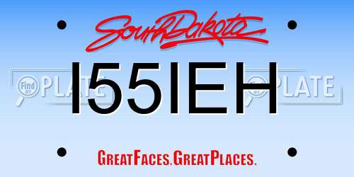 I55IEH South Dakota License Plate