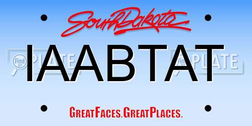 IAABTAT South Dakota License Plate