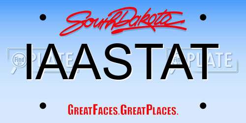 IAASTAT South Dakota License Plate