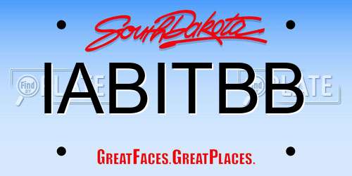 IABITBB South Dakota License Plate