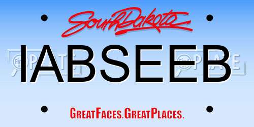 IABSEEB South Dakota License Plate