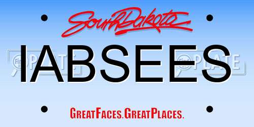 IABSEES South Dakota License Plate