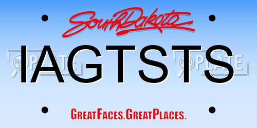 IAGTSTS South Dakota License Plate