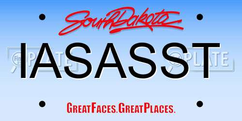 IASASST South Dakota License Plate