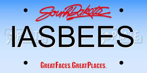 IASBEES South Dakota License Plate