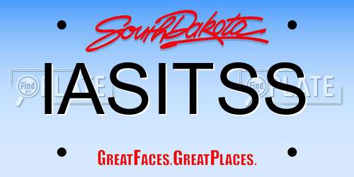 IASITSS South Dakota License Plate