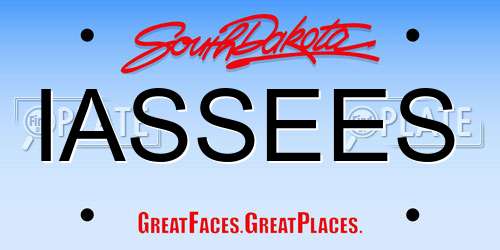 IASSEES South Dakota License Plate