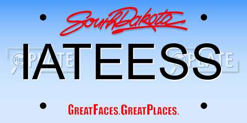 IATEESS South Dakota License Plate