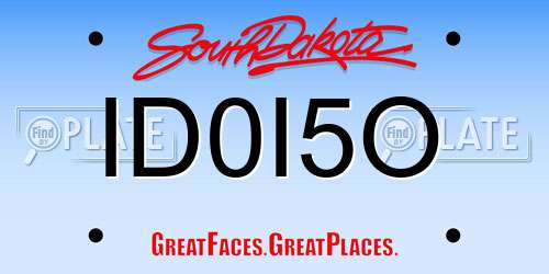 ID0I5O South Dakota License Plate