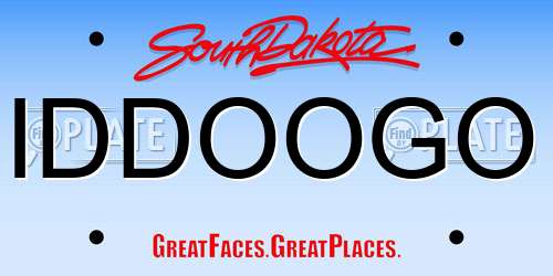 IDDOOGO South Dakota License Plate