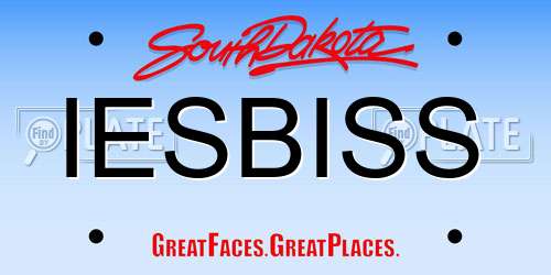 IESBISS South Dakota License Plate