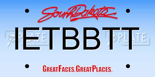 IETBBTT South Dakota License Plate