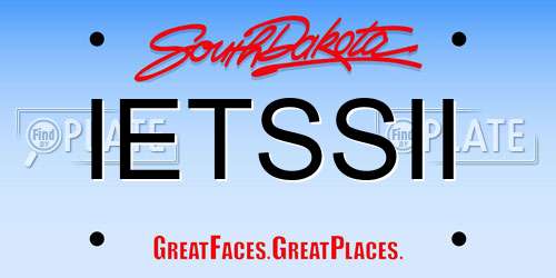 IETSSII South Dakota License Plate
