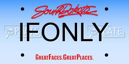 IFONLY South Dakota License Plate