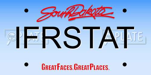 IFRSTAT South Dakota License Plate