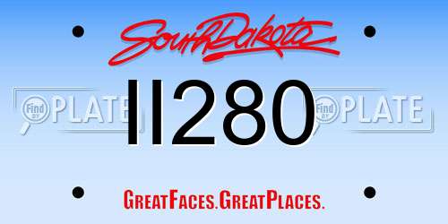 II280 South Dakota License Plate
