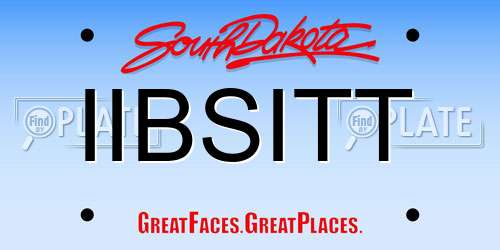 IIBSITT South Dakota License Plate