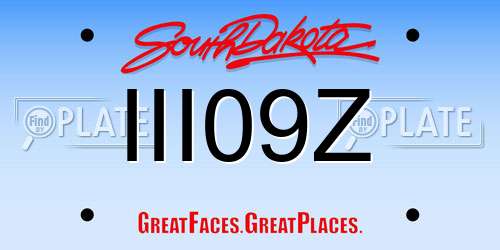 III09Z South Dakota License Plate