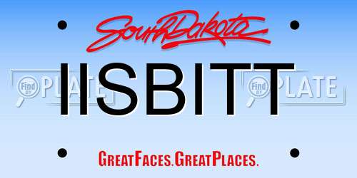 IISBITT South Dakota License Plate