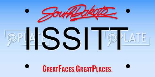 IISSITT South Dakota License Plate